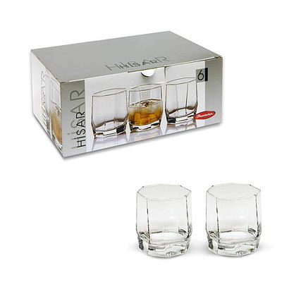 ХИСАР - набор 6 стаканов 285мл для виски                                                                                                                                                                                                                  