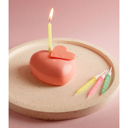 Набор свечей для торта 8 шт с подставками, 8 см, неоновый цвет, парафин, пластик                                                                                                                                                                          