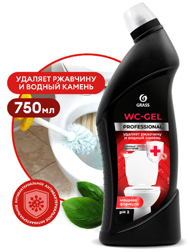 Средство чистящее для санузлов 750мл Professional WC-gel                                                                                                                                                                                                  