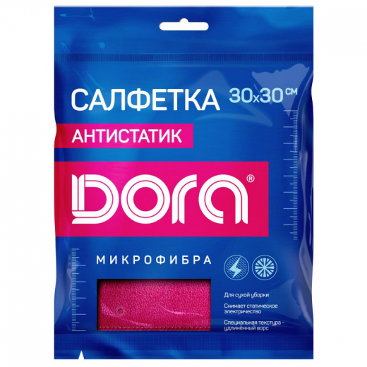 Салфетка 30*30см Антистатик м/ф DORA