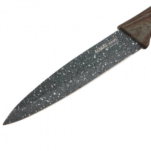 Нож кухонный 12,7см нерж сталь с антиналипающим покрытием Алмаз