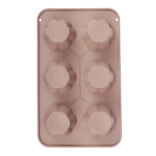 АЛИОН - форма для выпечки маффинов 6 ячеек 29x17,4х3,6см силикон