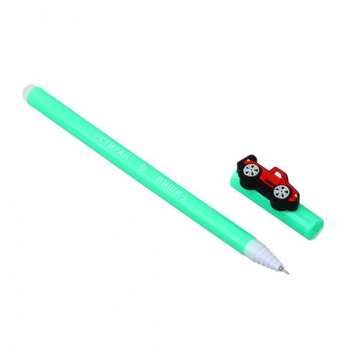 Ручка гелевая &quot;Пиши - стирай&quot; синяя с фигуркой 0,7мм пластик 4 дизайна