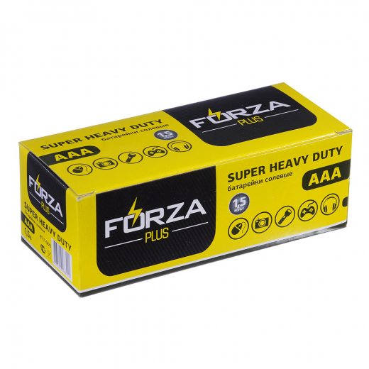 Батарейки 4шт &#34;Super heavy duty&#34;, тип AAA, солевая, плёнка FORZA