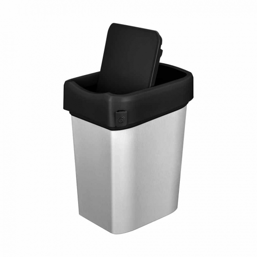 Контейнер 10л для мусора METAL BIN черный